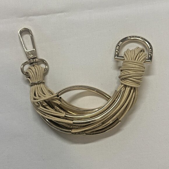 Saachi Women’s Cream Gold Cord Wrap Bracelet Lobster Claw Clasp Boho Jewelry - Picture 6 of 11